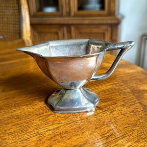 Art Deco silver plate creamer